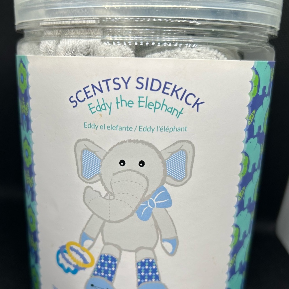BNIB Eddie the Elephant Scentsy Sidekick with Newborn Nursery Scent.